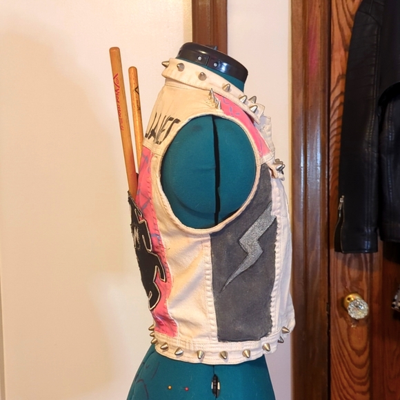 OOAK Gwen Stacy Spiderverse Punk Vest - Picture 3 of 5